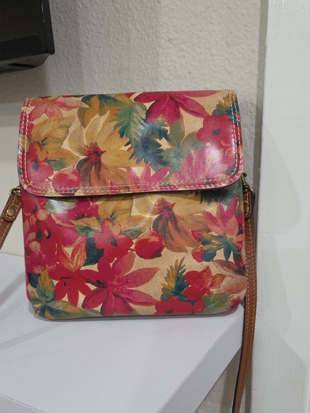 Patricia Nash Floral Crossbody Bag in Multicolor